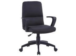 Chaise De Bureau Pivotante Varsovie Tissu Noire