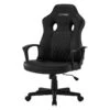 Chaise De Gamer Avec Fonction Bascule Assise Large Noir En Similicuir ML-Design