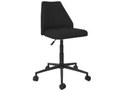 Chaise De Bureau En Lin Gris