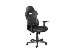 Myhomi Chaise De Bureau, Noir, Rouge.