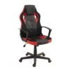 KAYELLES Fauteuil Gamer Hauteur Réglable Et Basculant SENA (noir Rouge)