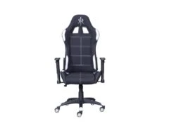 Gaming Fauteuil De Gamer, Blanc, Noir, Blanc.