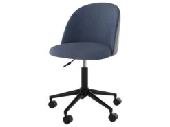 Chaise De Bureau Jane Bleu Et Gris