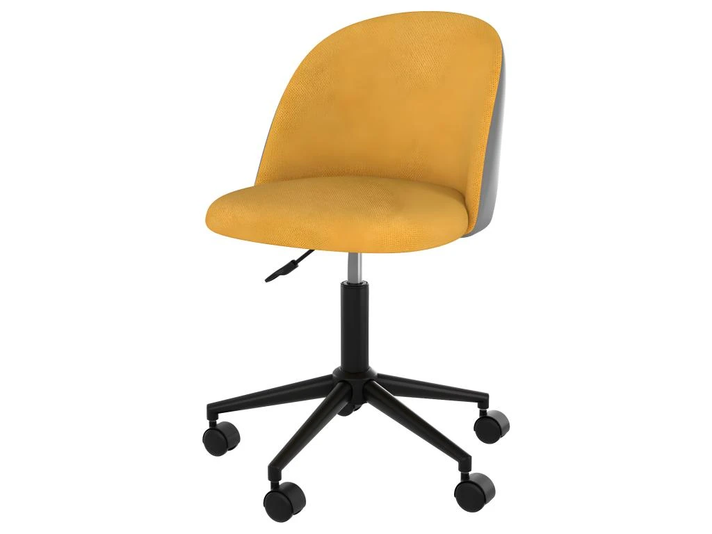 Chaise De Bureau Jane Jaune Et Gris