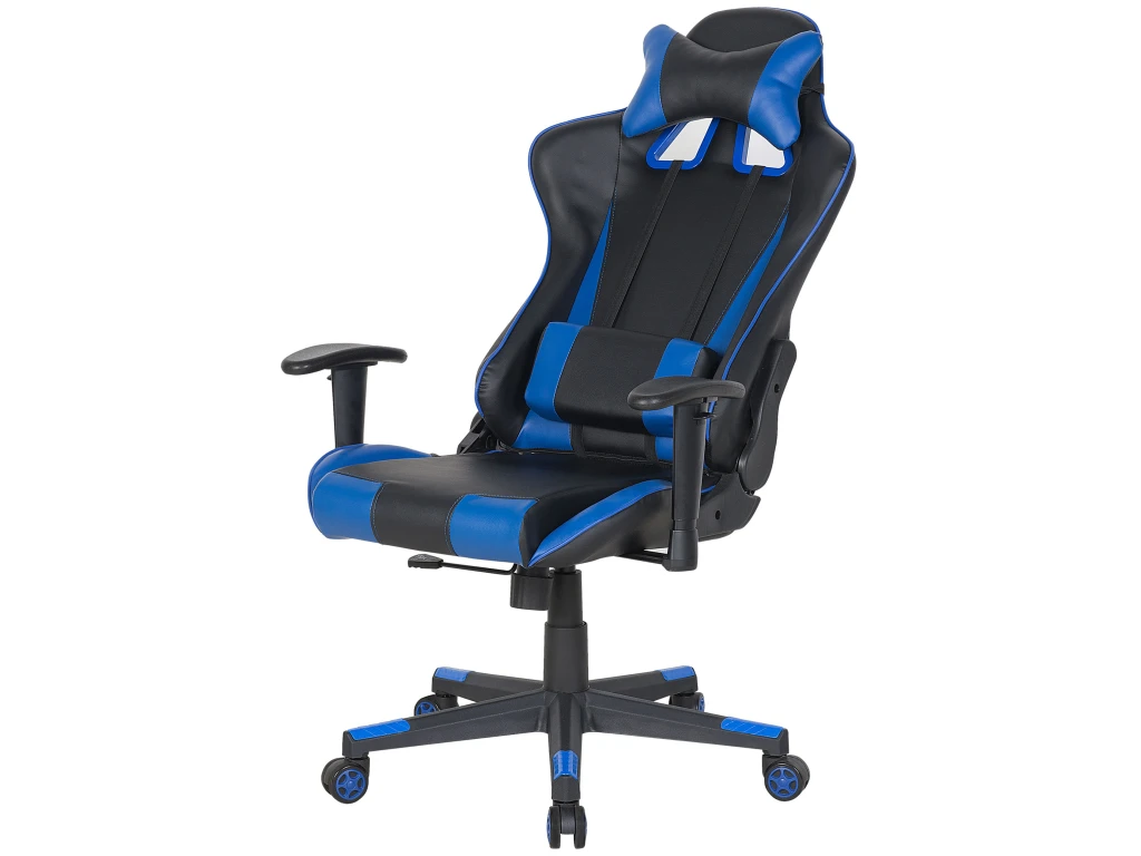 Chaise De Bureau Noire Et Bleu Foncé GAMER – Image 6