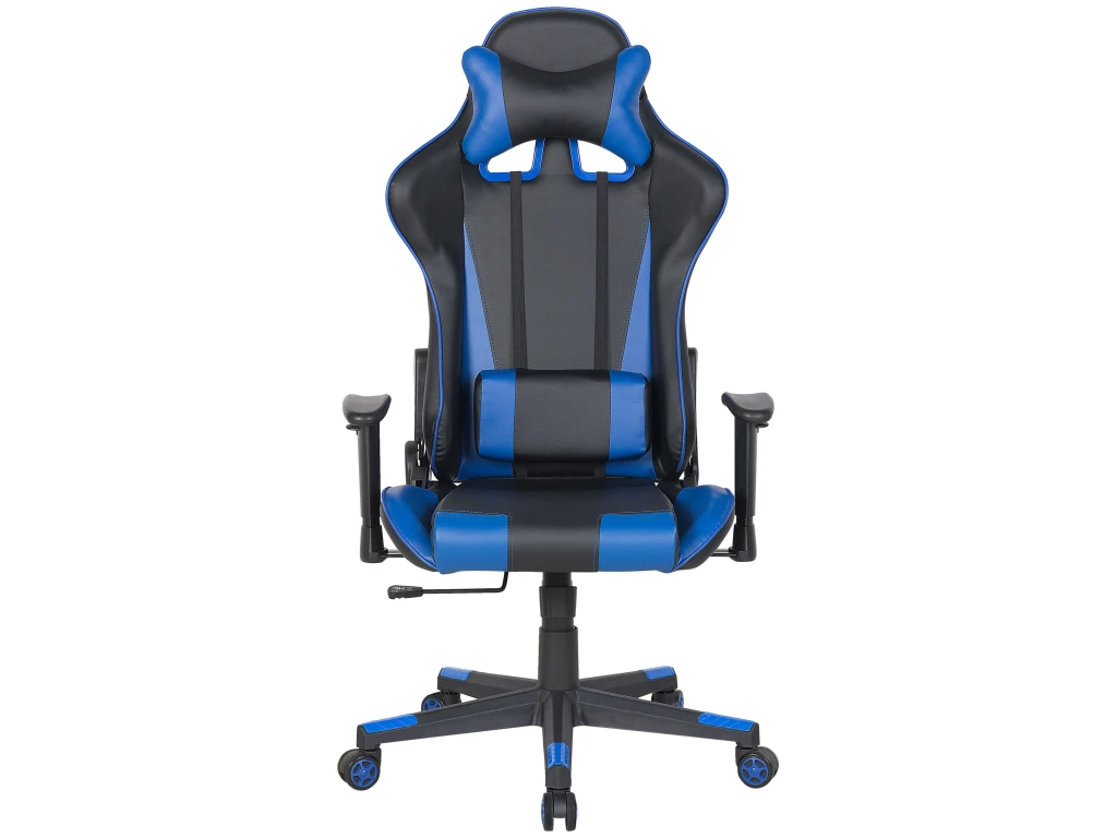Chaise De Bureau Noire Et Bleu Foncé GAMER – Image 7