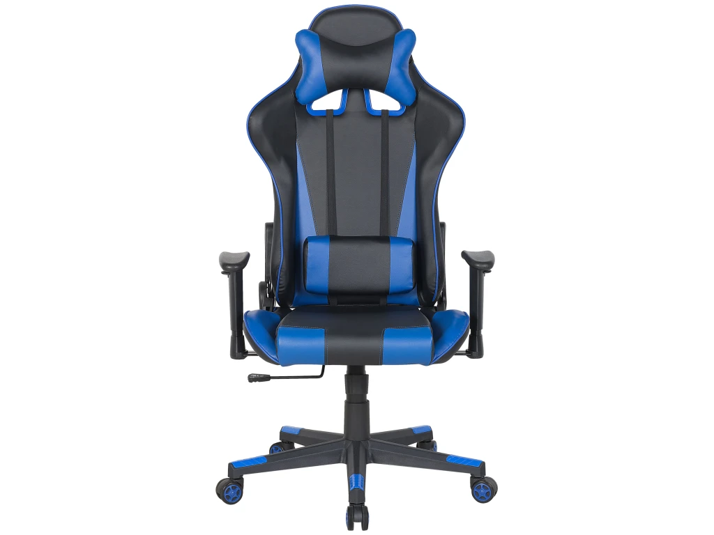 Chaise De Bureau Noire Et Bleu Foncé GAMER – Image 8