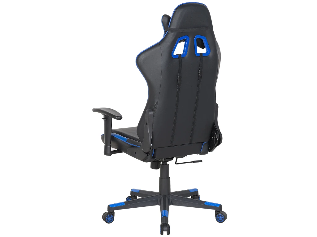 Chaise De Bureau Noire Et Bleu Foncé GAMER – Image 10