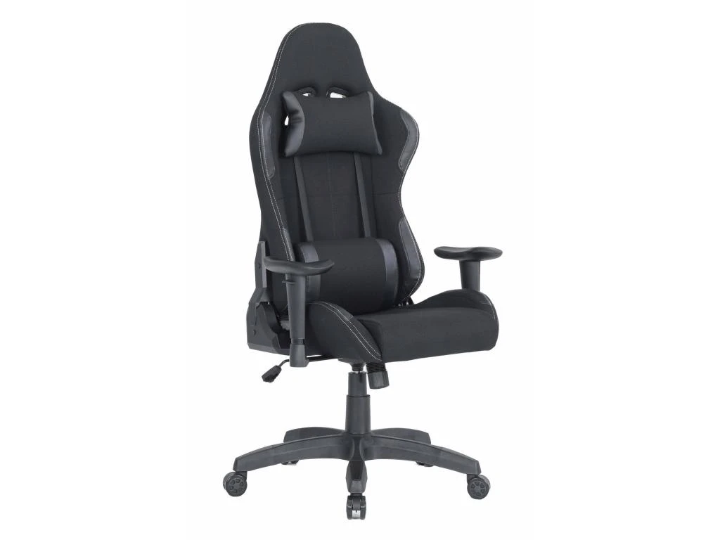 Chaise De Jeu Bundaberg, Fauteuil De Jeu Pour Adultes, Chaise De Bureau, 57x72h124/134 Cm, Noir – Image 2