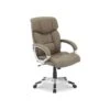 Chaise De Bureau LIDA PU Taupe, Un Choix Confortable Et élégant Pour Votre Bureau