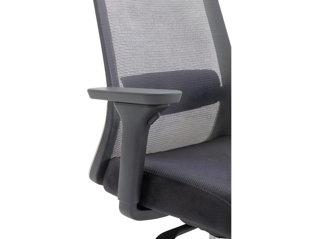 Fauteuil De Bureau Ergonomique Professionnel - Avec Têtière - Nylon Et Tissu - Gris - BANKANO – Image 11