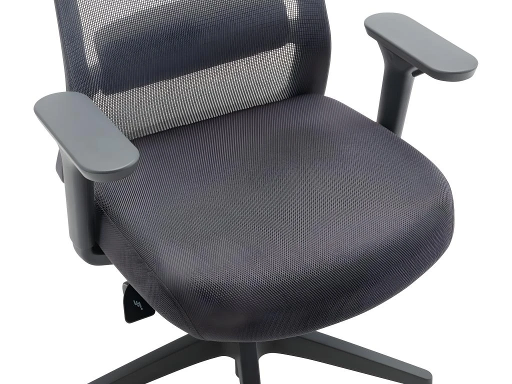 Fauteuil De Bureau Ergonomique Professionnel - Avec Têtière - Nylon Et Tissu - Gris - BANKANO – Image 8