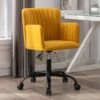 Chaise De Bureau - Tissu - Jaune - Hauteur Réglable - TOARA