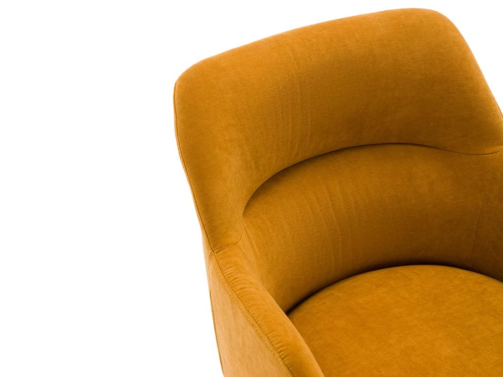 Chaise De Bureau - Tissu - Jaune - Hauteur Réglable - HEKA – Image 9