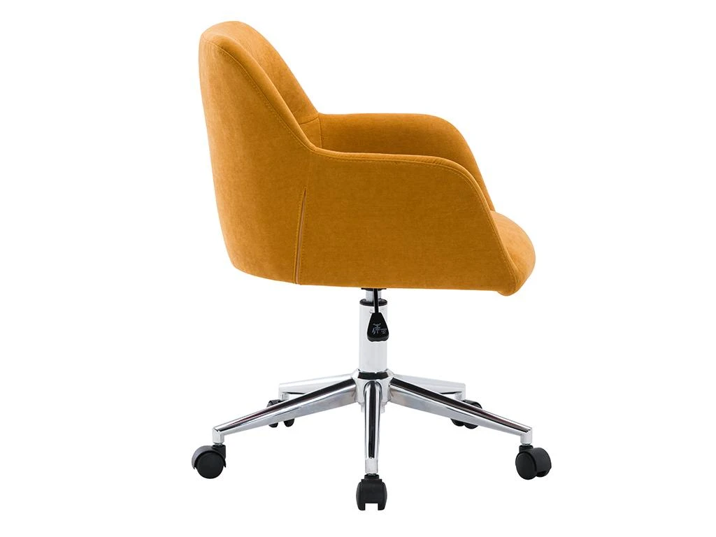 Chaise De Bureau - Tissu - Jaune - Hauteur Réglable - HEKA – Image 5