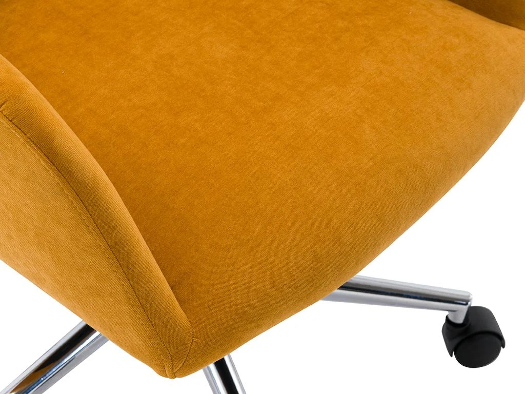 Chaise De Bureau - Tissu - Jaune - Hauteur Réglable - HEKA – Image 8