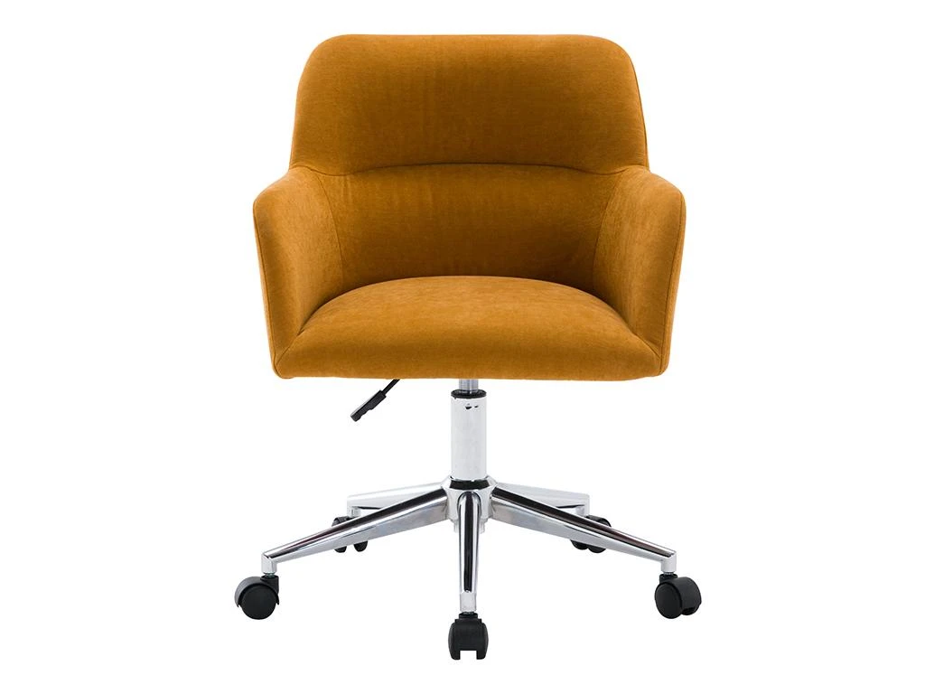 Chaise De Bureau - Tissu - Jaune - Hauteur Réglable - HEKA – Image 3