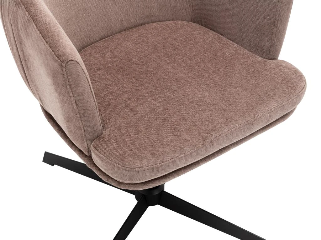 Chaise De Bureau - Tissu - Taupe - FAVIA – Image 12