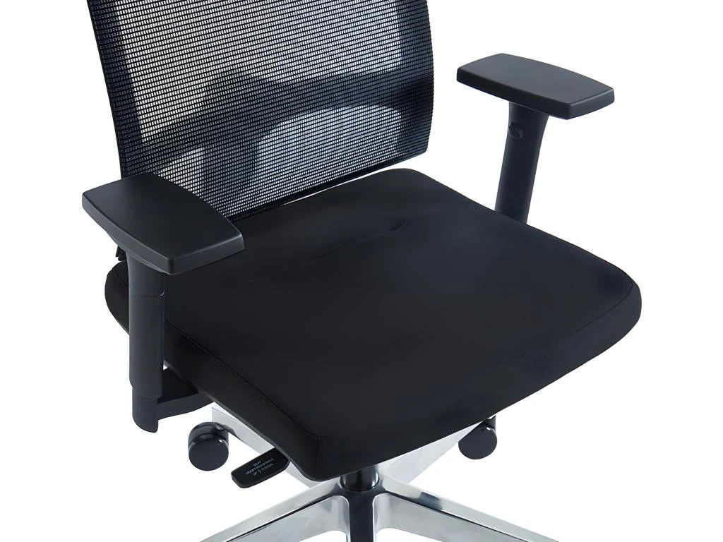 Fauteuil De Bureau Ergonomique Professionnel - Avec Têtière - Tissu - Noir - WALLSTREET – Image 20