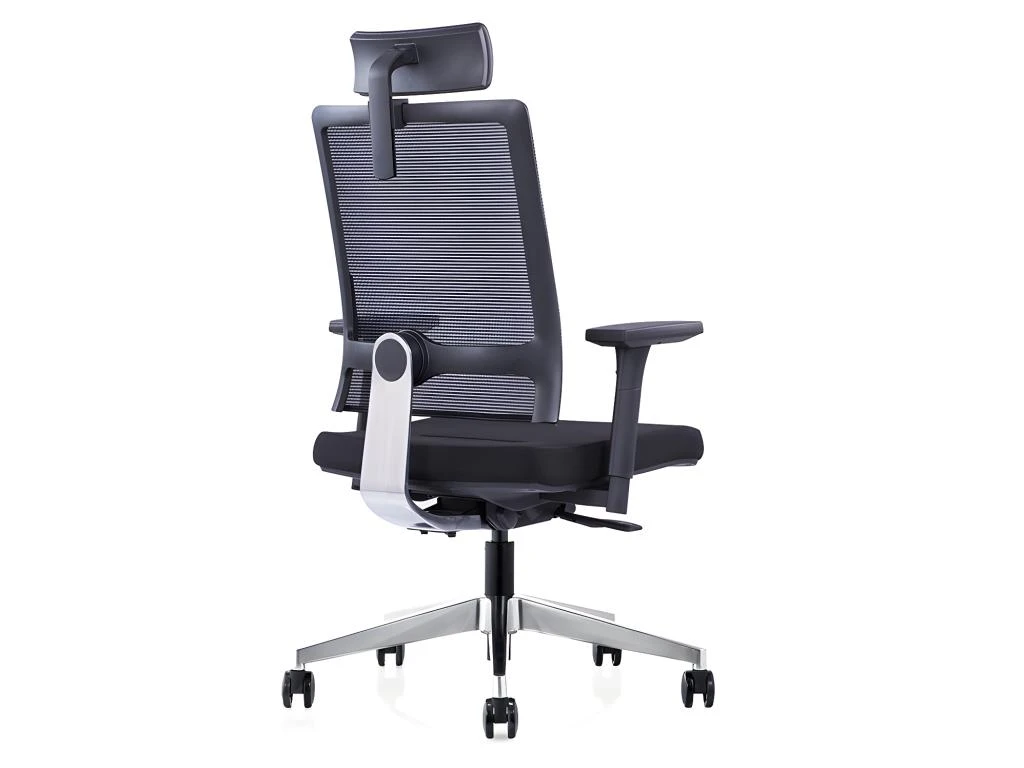 Fauteuil De Bureau Ergonomique Professionnel - Avec Têtière - Tissu - Noir - WALLSTREET – Image 11