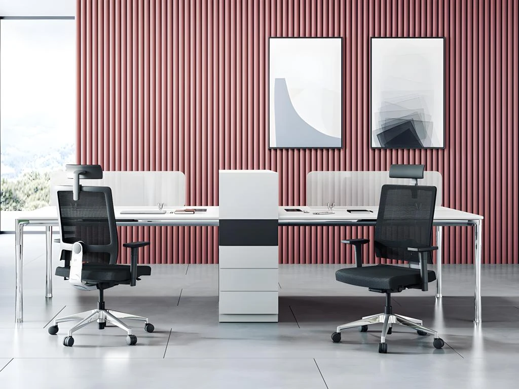 Fauteuil De Bureau Ergonomique Professionnel - Avec Têtière - Tissu - Noir - WALLSTREET – Image 3