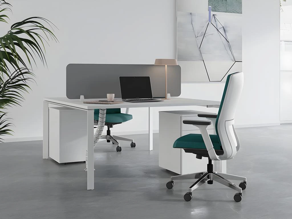 Fauteuil De Bureau Professionnel - Tissu - Bleu - HUMIA – Image 2