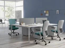 Fauteuil De Bureau Professionnel - Tissu - Bleu - HUMIA