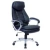 Fauteuil De Bureau Chaise Siège Noir Ergonomique Classique 0502003/2