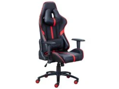 PLAYER1 - Chaise Gaming Simili Noir Et Rouge