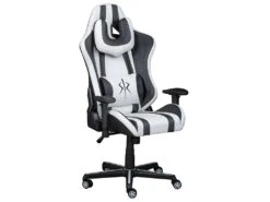 PLAYER - Fauteuil Gaming Simili Blanc Et Noir