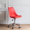 Chaise De Bureau Réglable En Hauteur Rouge ANNE - HAPPY GARDEN
