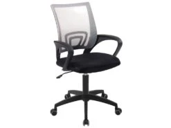 Chaise De Bureau Ergonomique Pivotante Réglable Haut Bas FLAG-E (Noir Gris)