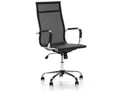 Fauteuil De Bureau Inclinable Slim, Hauteur Réglable, Design Ergonomique