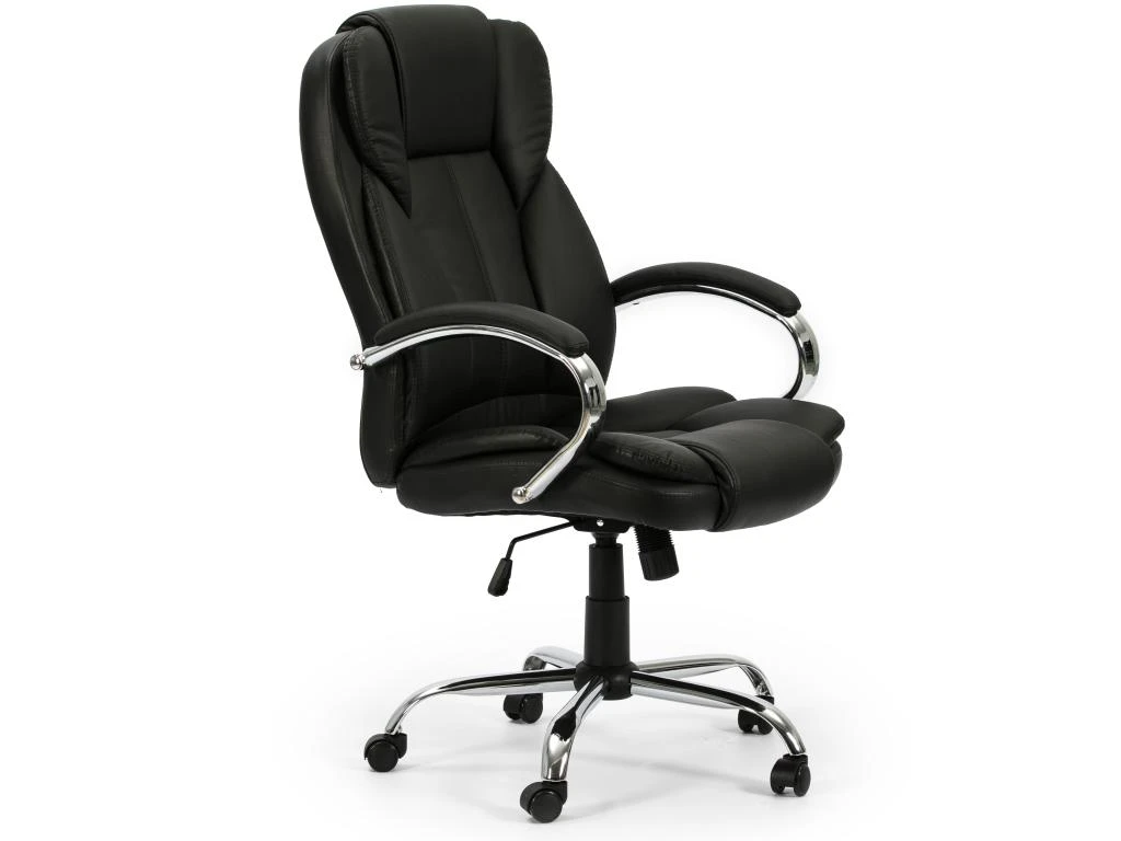 Fauteuil De Bureau à Hauteur Réglable Et Inclinable Nixon Similicuir Noir